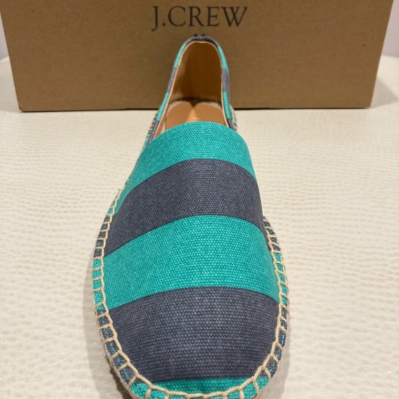 J.Crew Striped Canvas Slip-On Espadrille - Picture 2 of 6